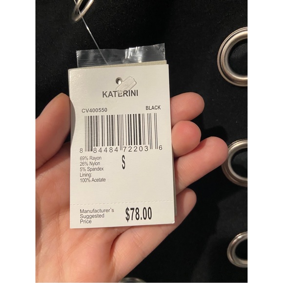 Brand New Carmen Marc Valvo Katerini Grommet Pencil Skirt! - Picture 3 of 9